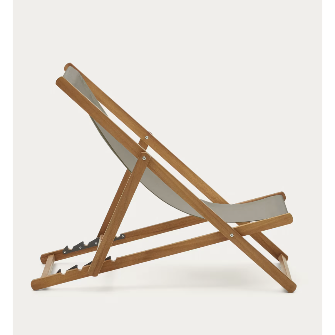 Hamaca plegable de exterior Adredna verde de madera maciza acacia FSC 100% 6