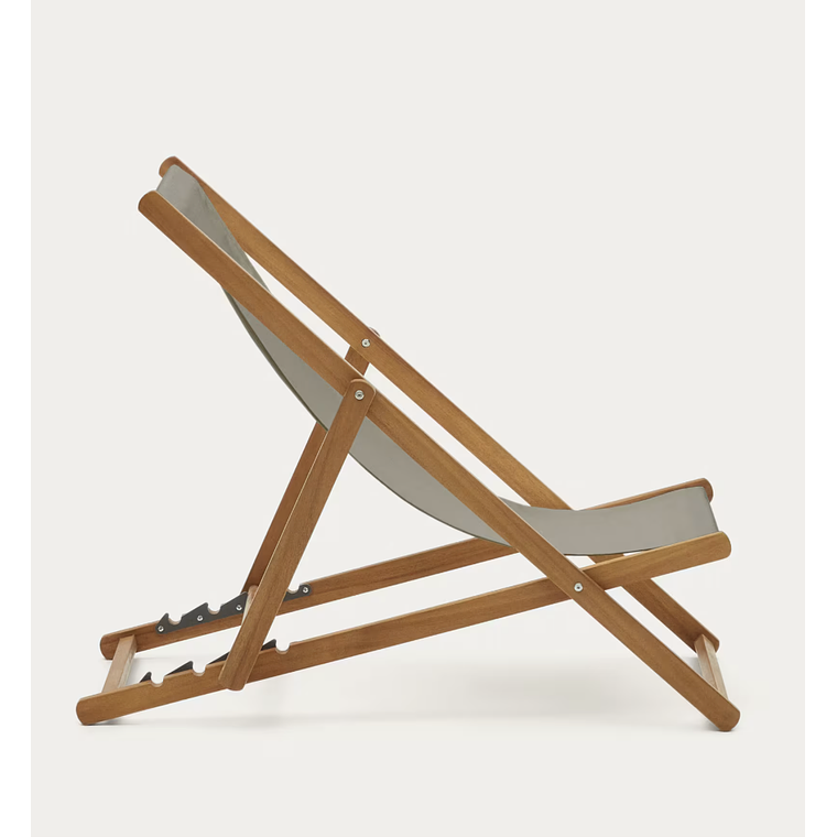 Hamaca plegable de exterior Adredna verde de madera maciza acacia FSC 100% 6