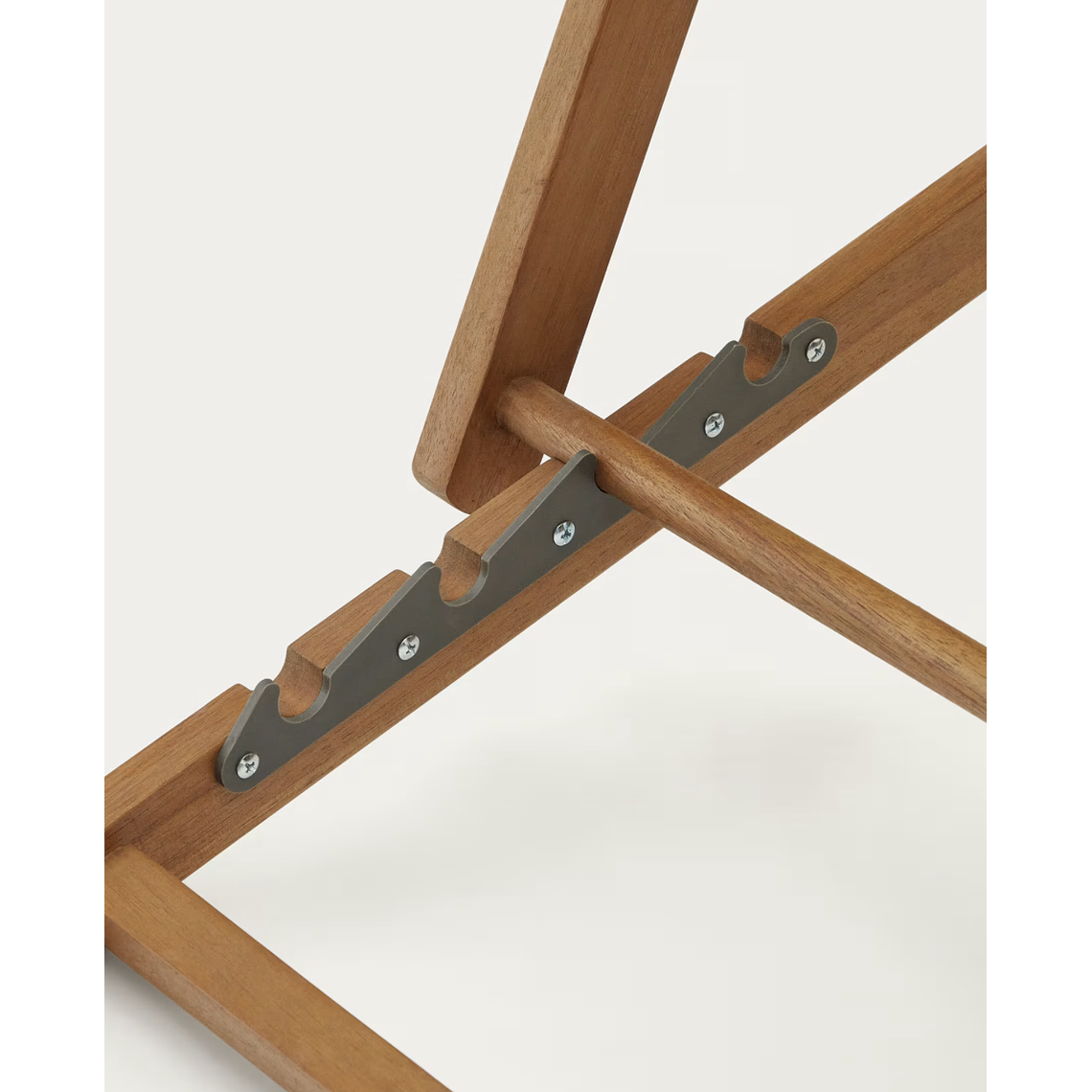 Hamaca plegable de exterior Adredna verde de madera maciza acacia FSC 100% 7