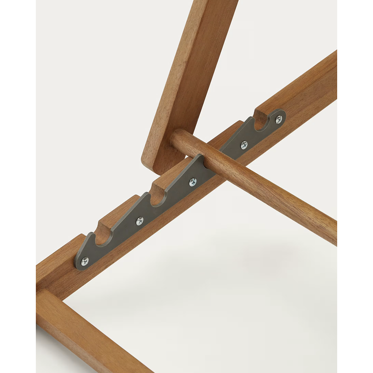 Hamaca plegable de exterior Adredna verde de madera maciza acacia FSC 100% 7