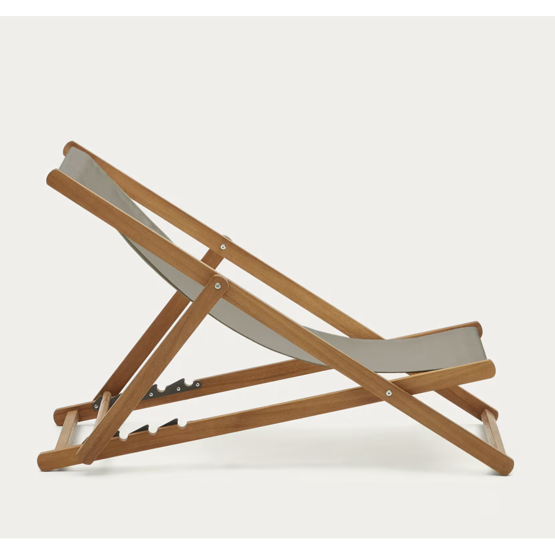 Hamaca plegable de exterior Adredna verde de madera maciza acacia FSC 100% 10