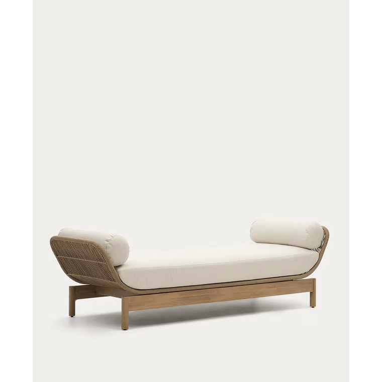 Reposera Catalina de cuerda beige y madera maciza de acacia FSC 100% 6