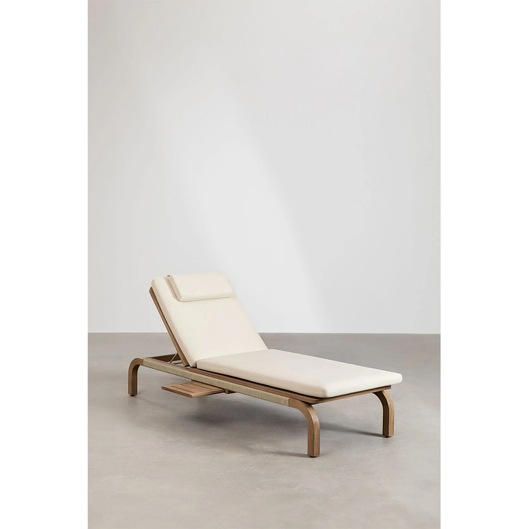 Reposera reclinable en madera de acacia Dubai 2