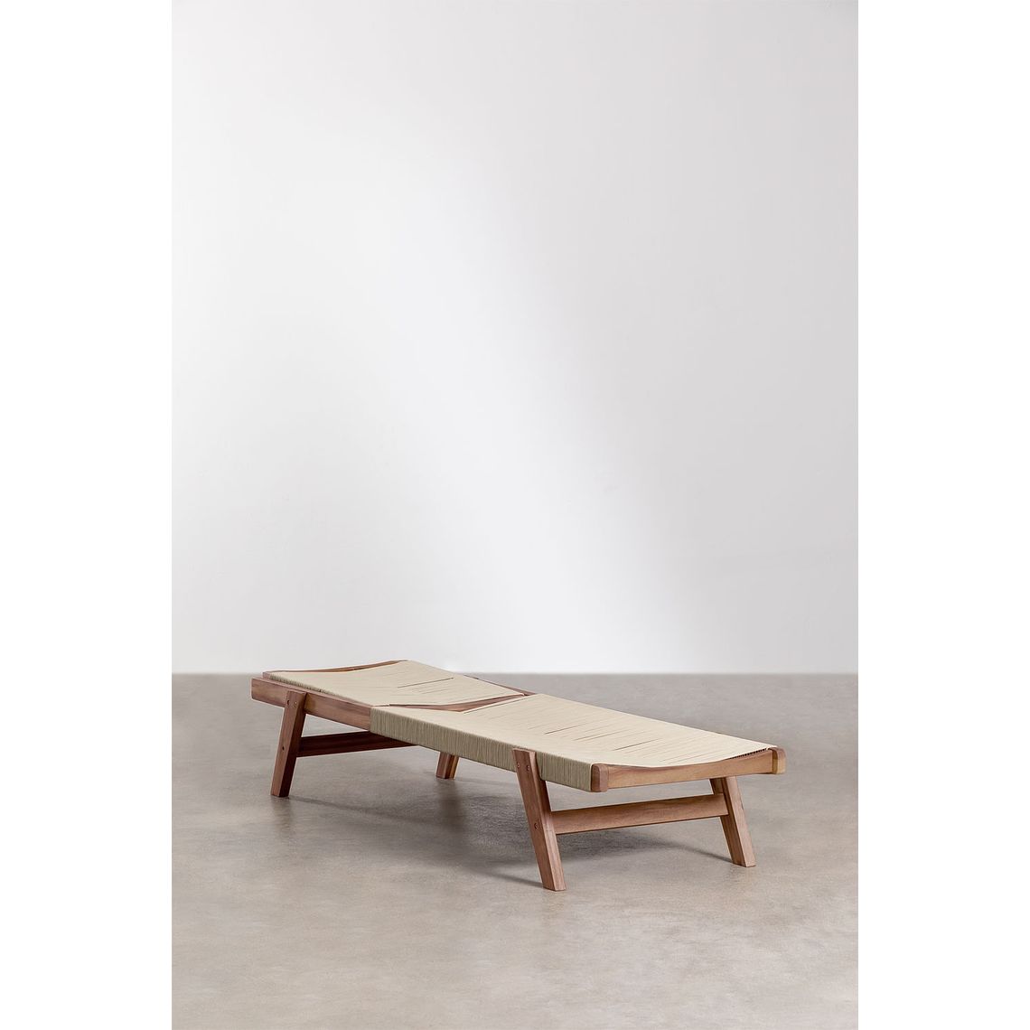 Reposera reclinable en madera de acacia Tenay 2