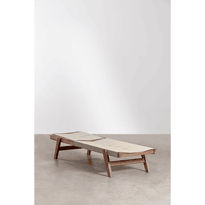 Reposera reclinable en madera de acacia Tenay