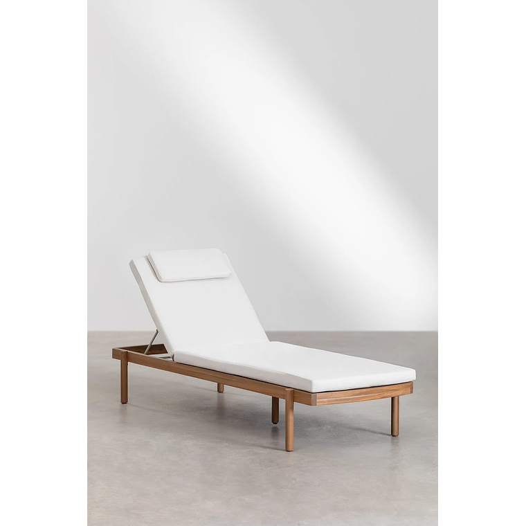 Reposera reclinable en madera de acacia Aderyn 4