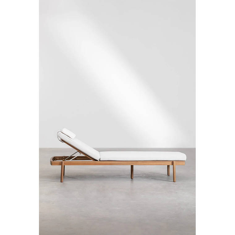 Reposera reclinable en madera de acacia Aderyn 6