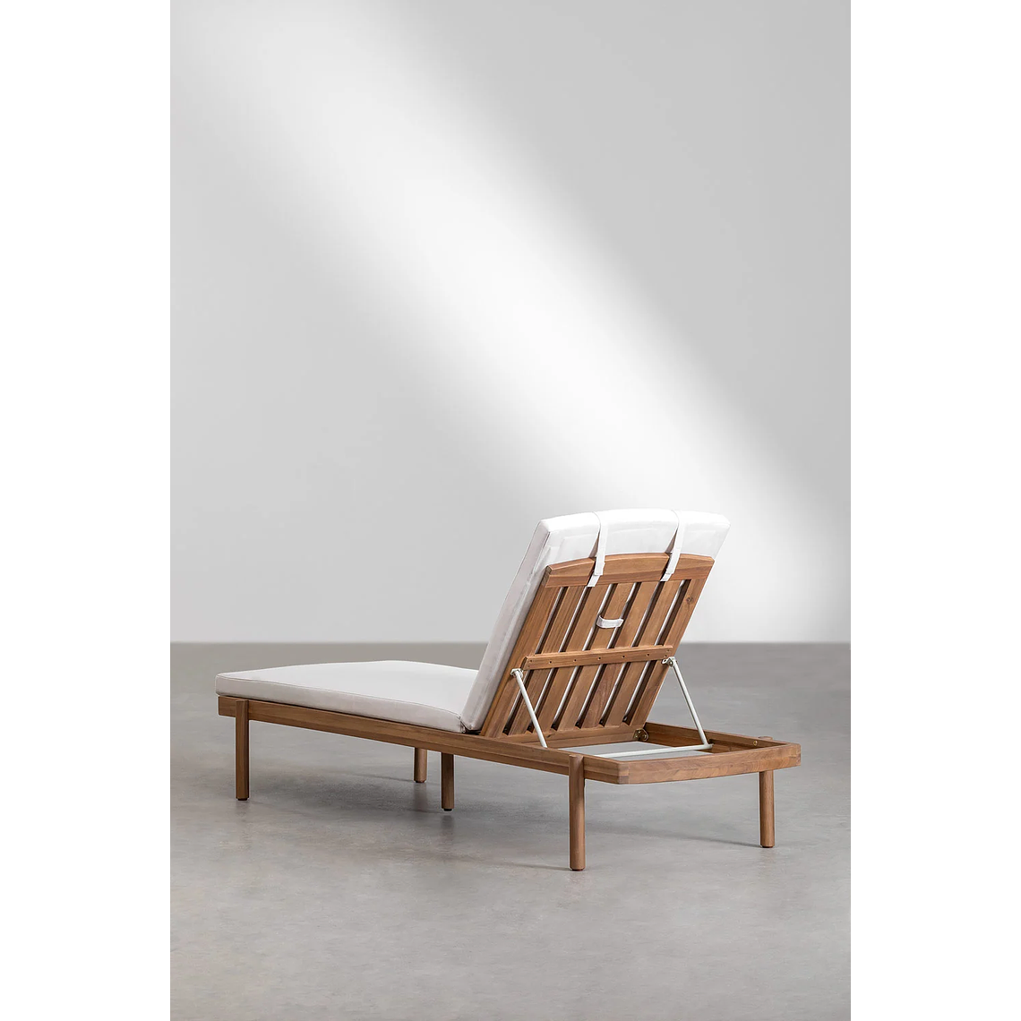 Reposera reclinable en madera de acacia Aderyn 7