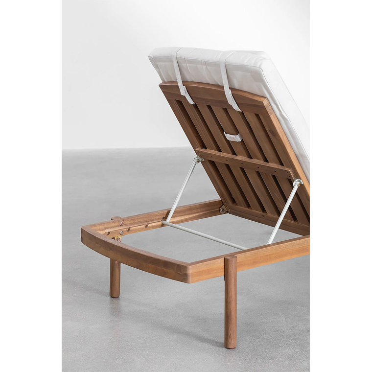 Reposera reclinable en madera de acacia Aderyn 8