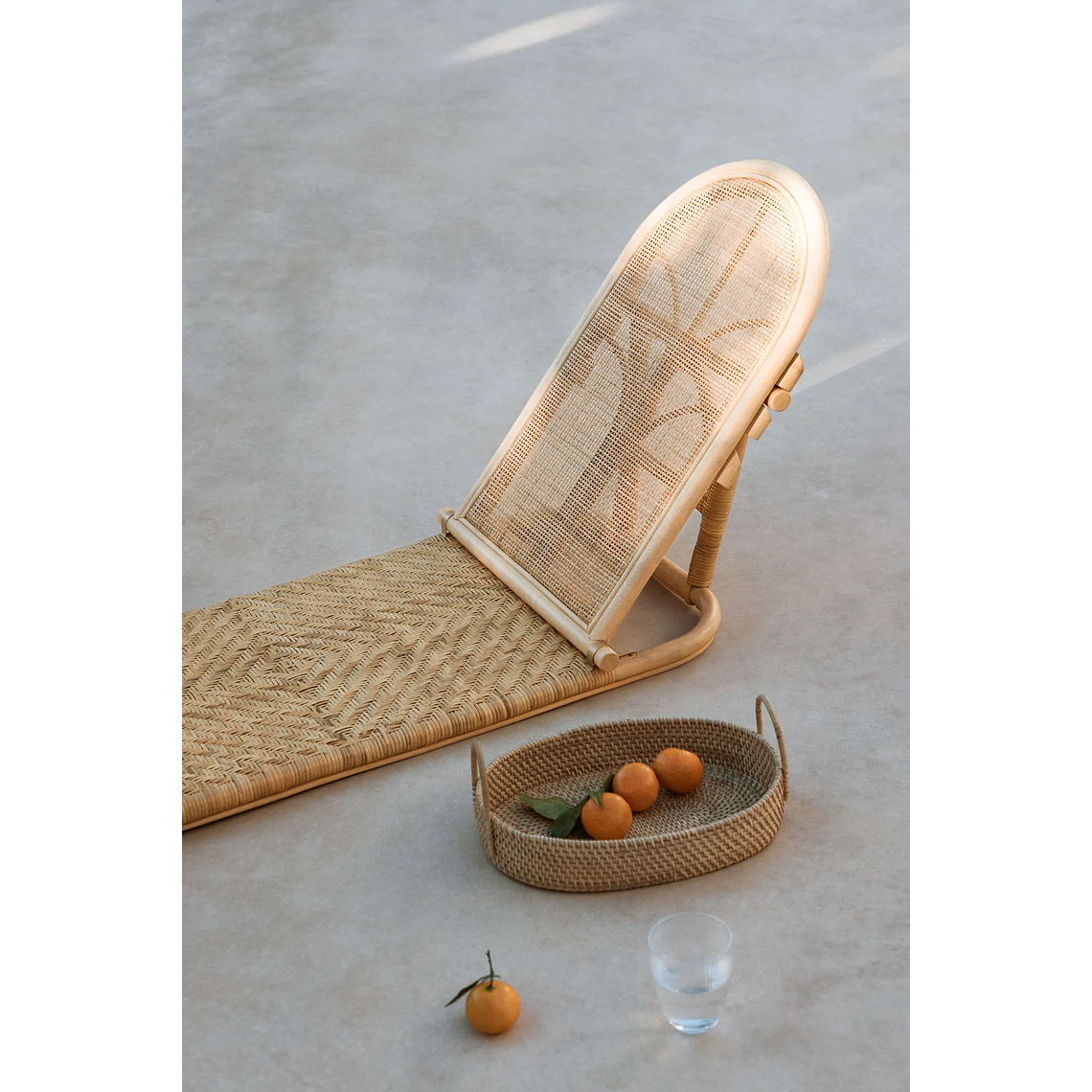 Reposera en ratán natural Ciara 1