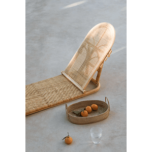 Reposera en ratán natural Ciara