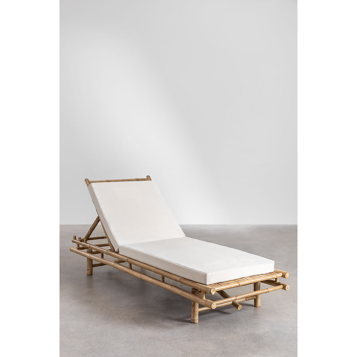 Reposera en bambú Blanco Gardenia Gossy 2