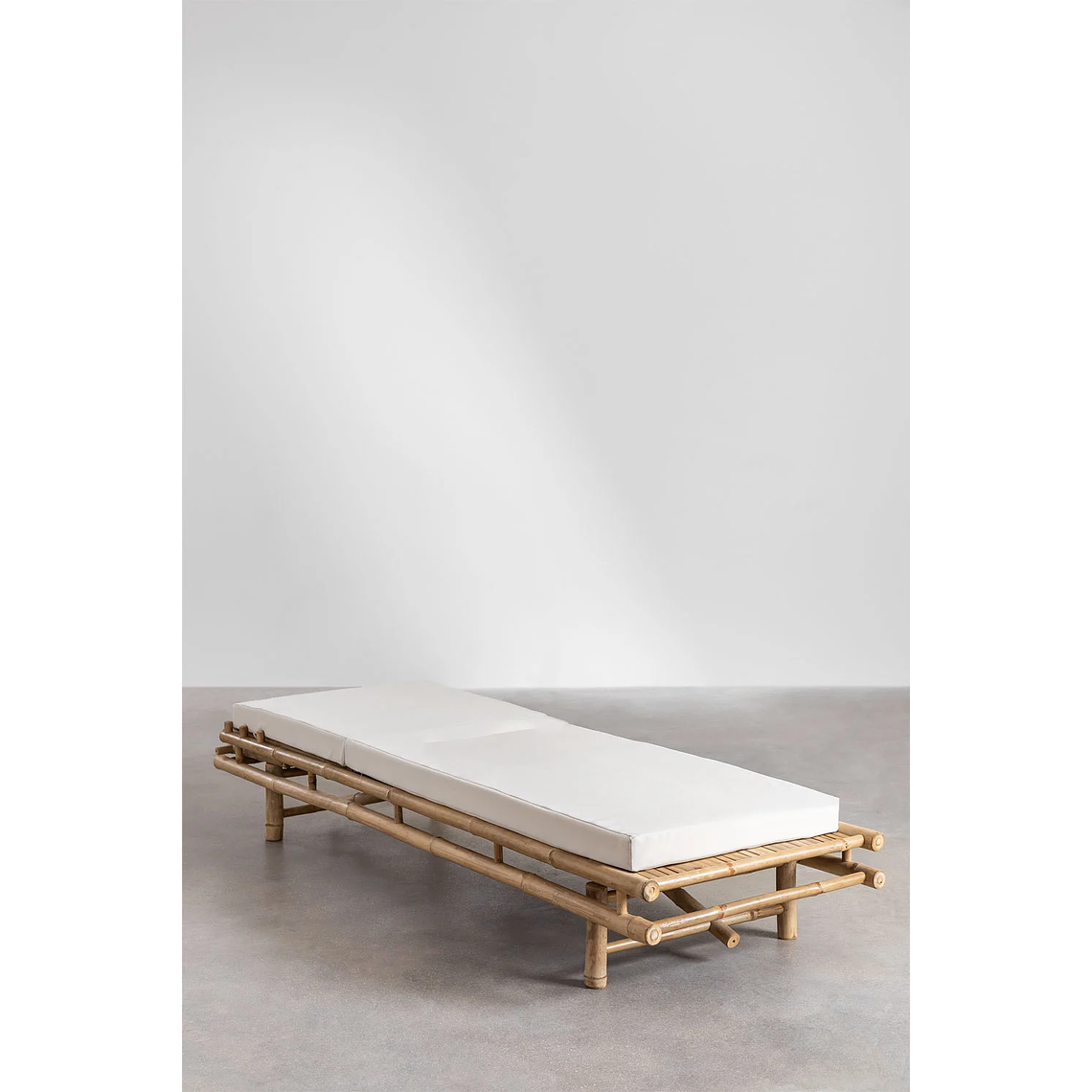 Reposera en bambú Blanco Gardenia Gossy 3