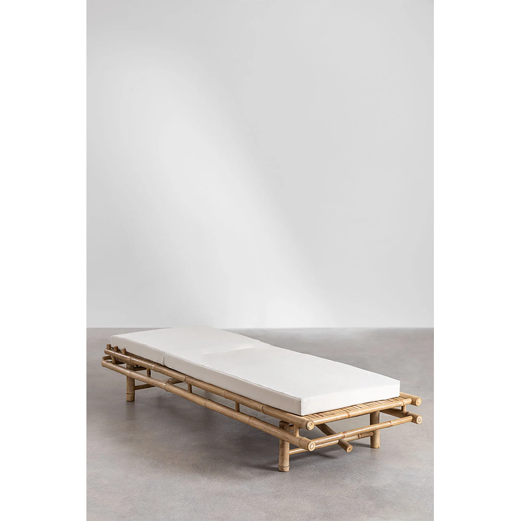 Reposera en bambú Blanco Gardenia Gossy 3