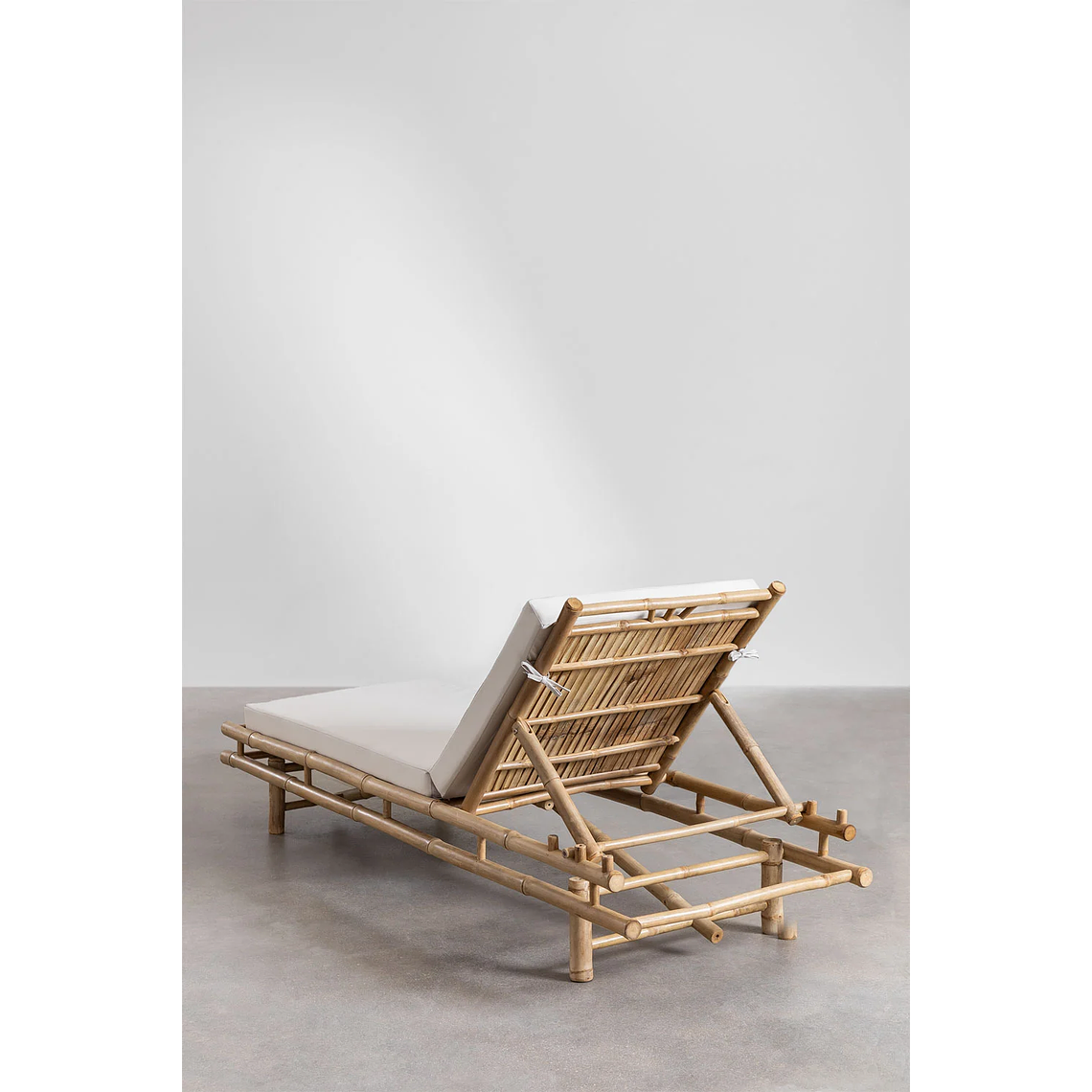 Reposera en bambú Blanco Gardenia Gossy 4