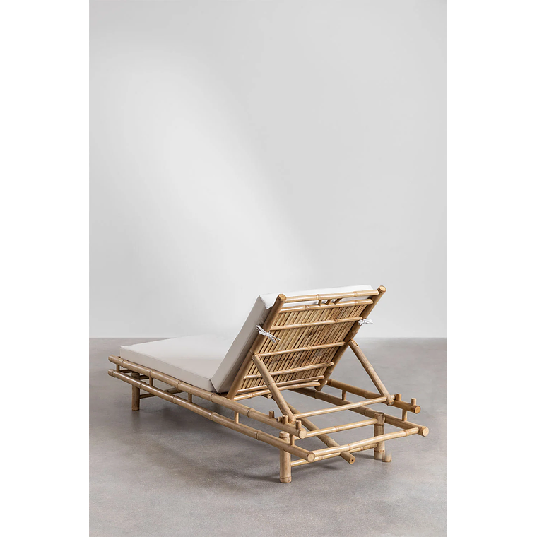 Reposera en bambú Blanco Gardenia Gossy 4