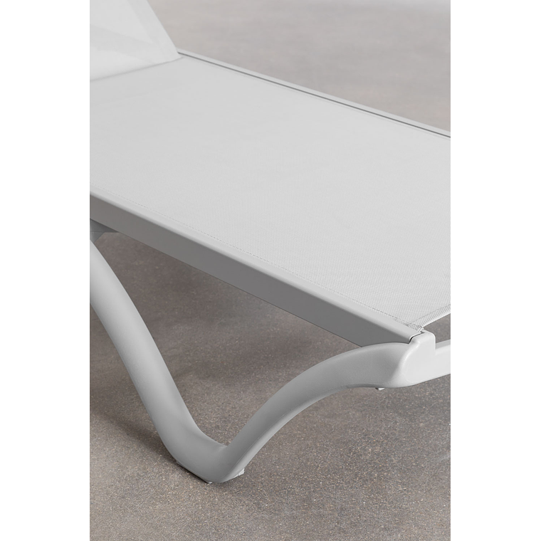 Reposera apilable Gris Claro Xeila 6