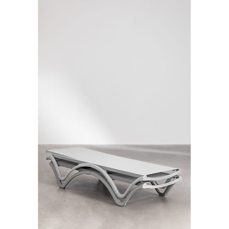 Reposera apilable Gris Claro Xeila 9