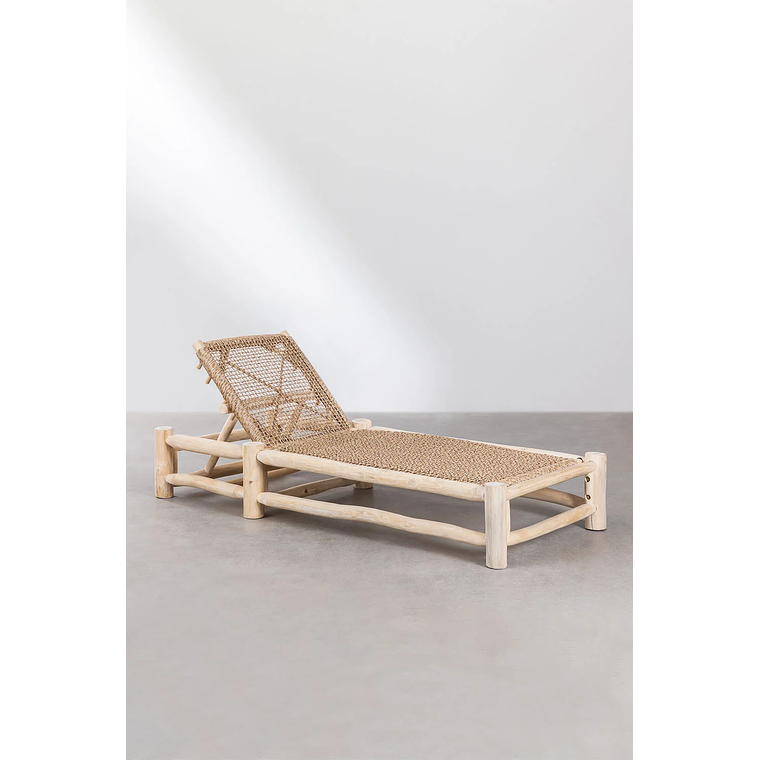 Reposera reclinable en madera de teca Bientina 2