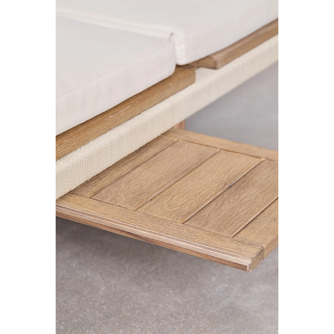 Reposera doble reclinable en madera de acacia Dubai 8