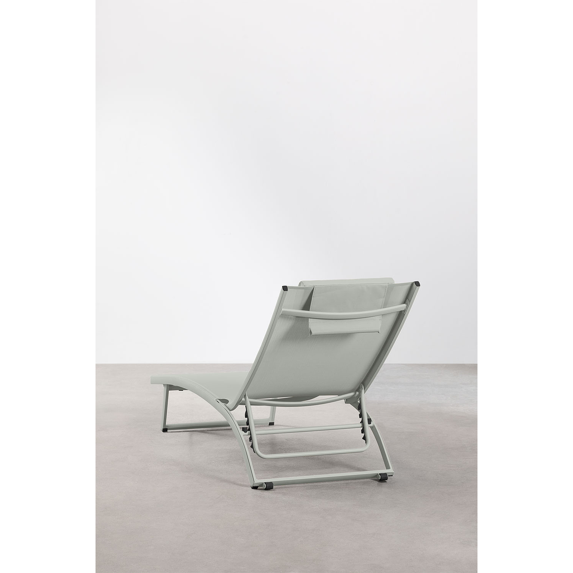 Pack de 2 reposeras reclinables en aluminio verde caqui Dulem 5