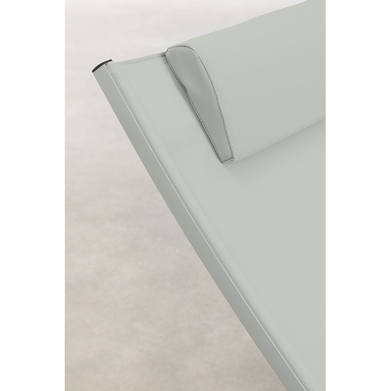 Pack de 2 reposeras reclinables en aluminio verde caqui Dulem 6