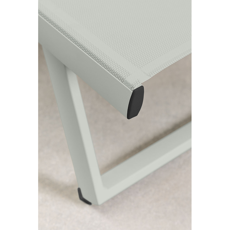 Pack de 2 reposeras reclinables en aluminio verde caqui Dulem 7