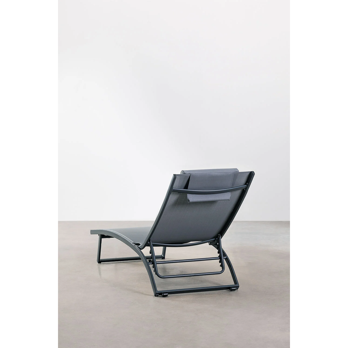 Pack de 2 reposeras reclinables en aluminio gris grafito Dulem 5