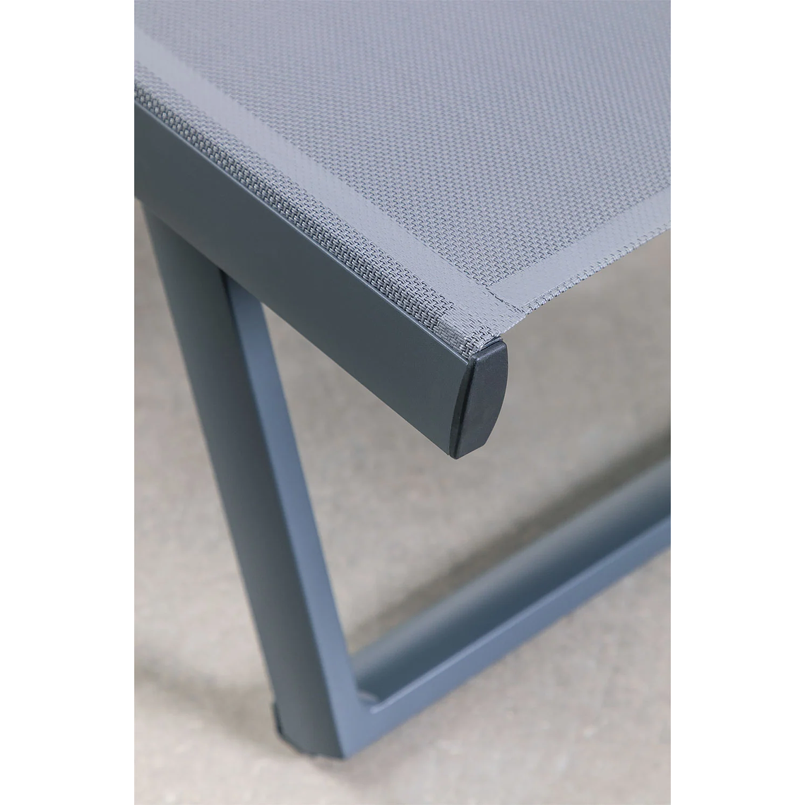 Pack de 2 reposeras reclinables en aluminio gris grafito Dulem 7