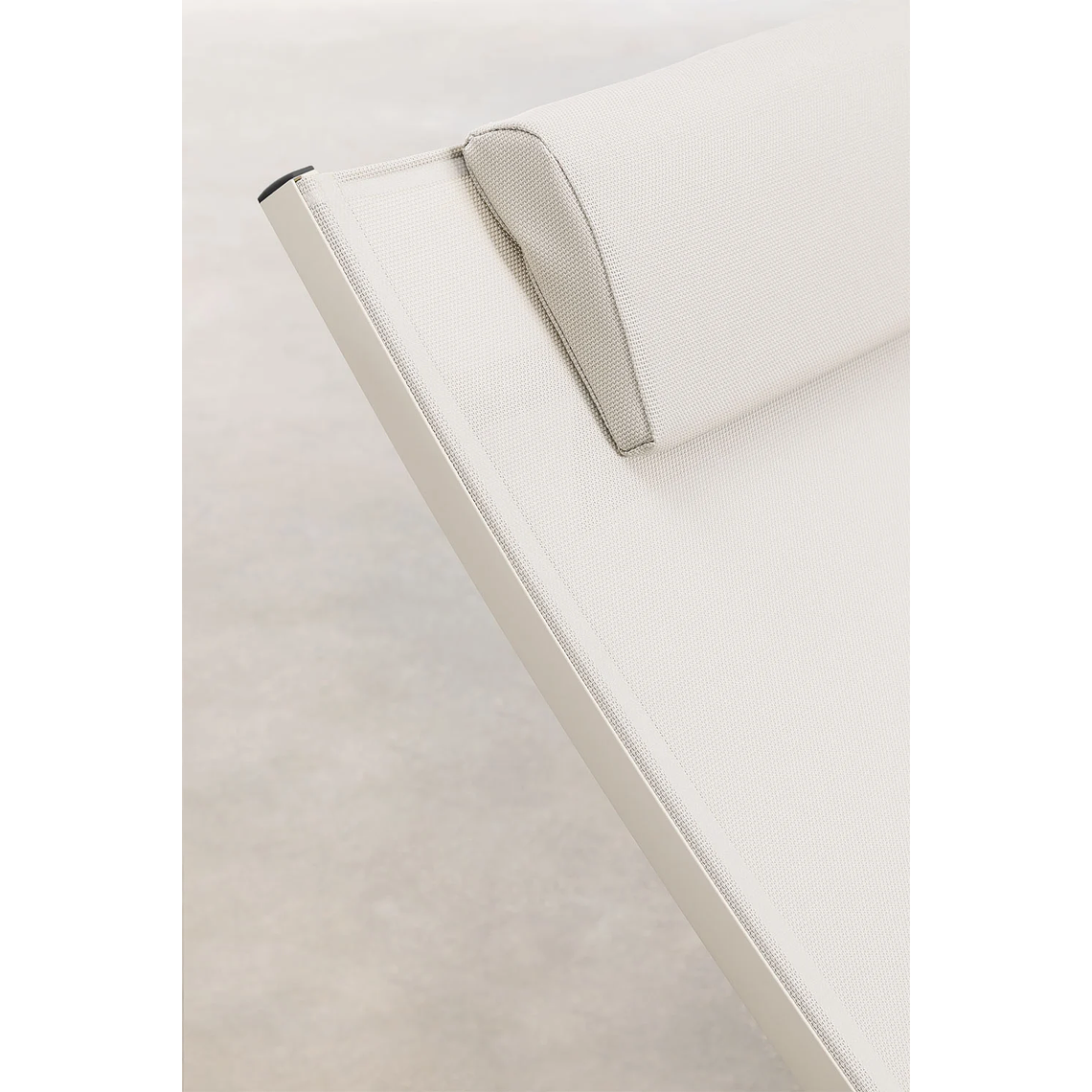 Pack de 2 reposeras reclinables en aluminio beige tapioca Dulem 5