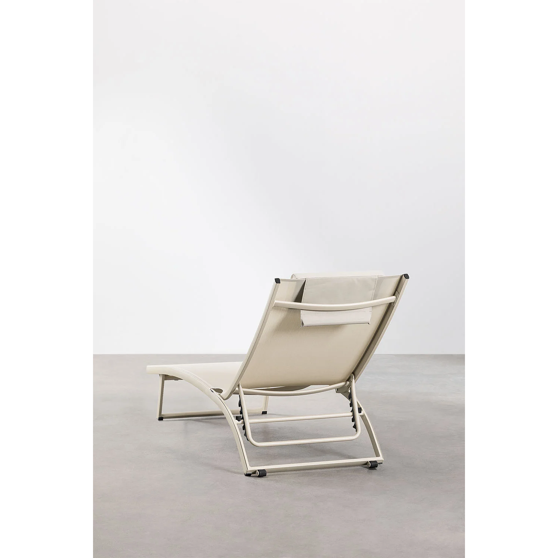 Pack de 2 reposeras reclinables en aluminio beige tapioca Dulem 6