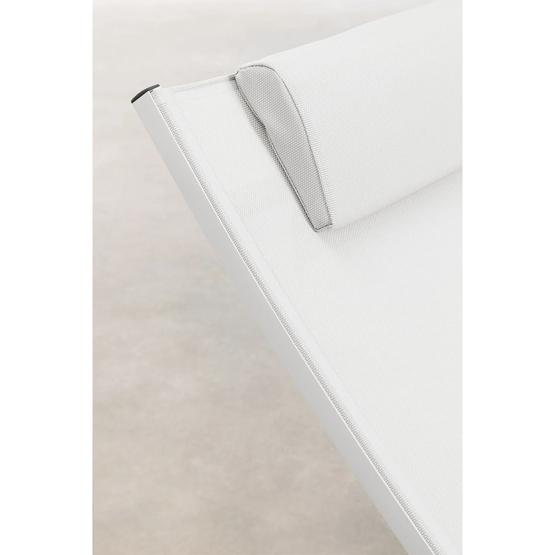 Pack de 2 reposeras reclinables en aluminio blanco gardenia Dulem 6