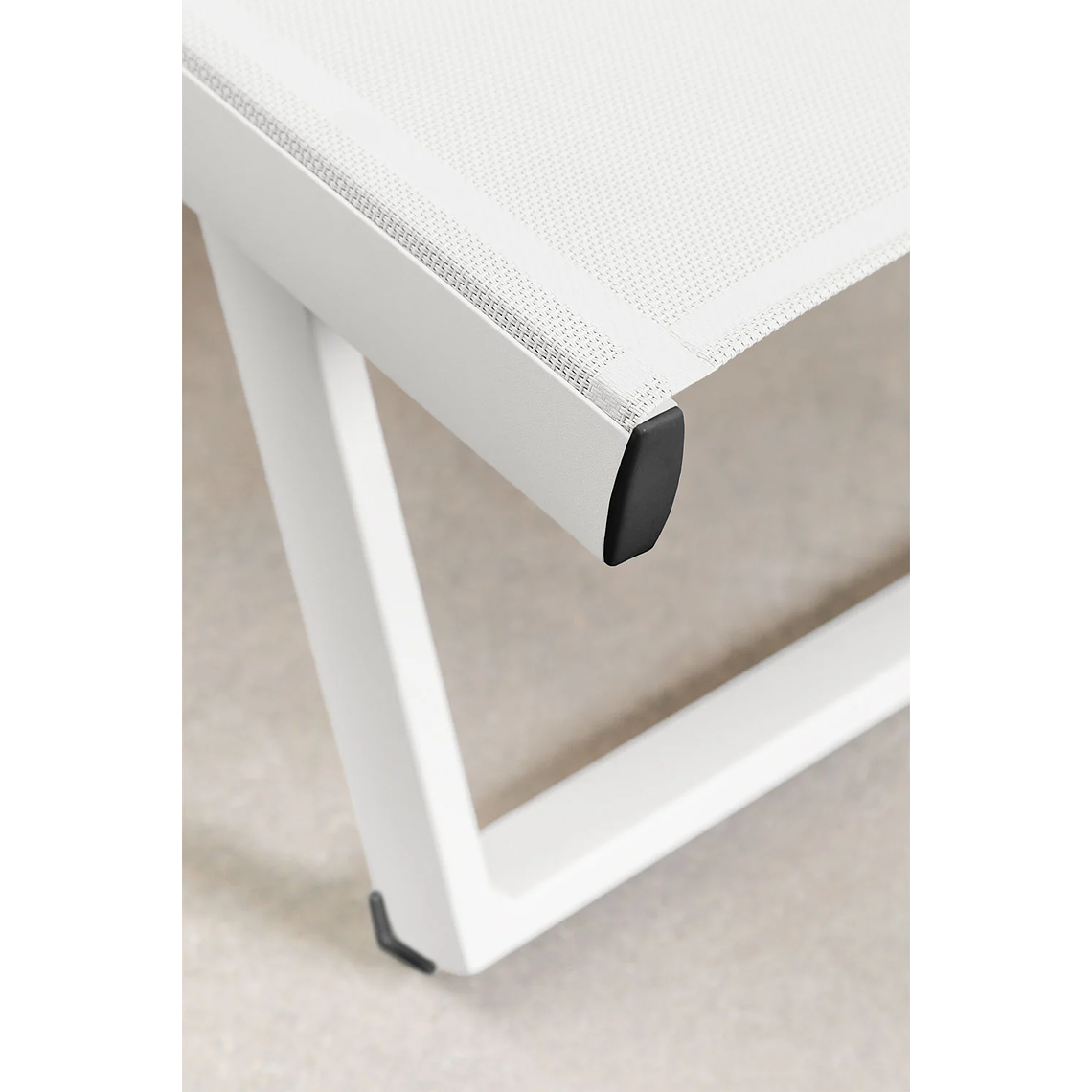 Pack de 2 reposeras reclinables en aluminio blanco gardenia Dulem 7