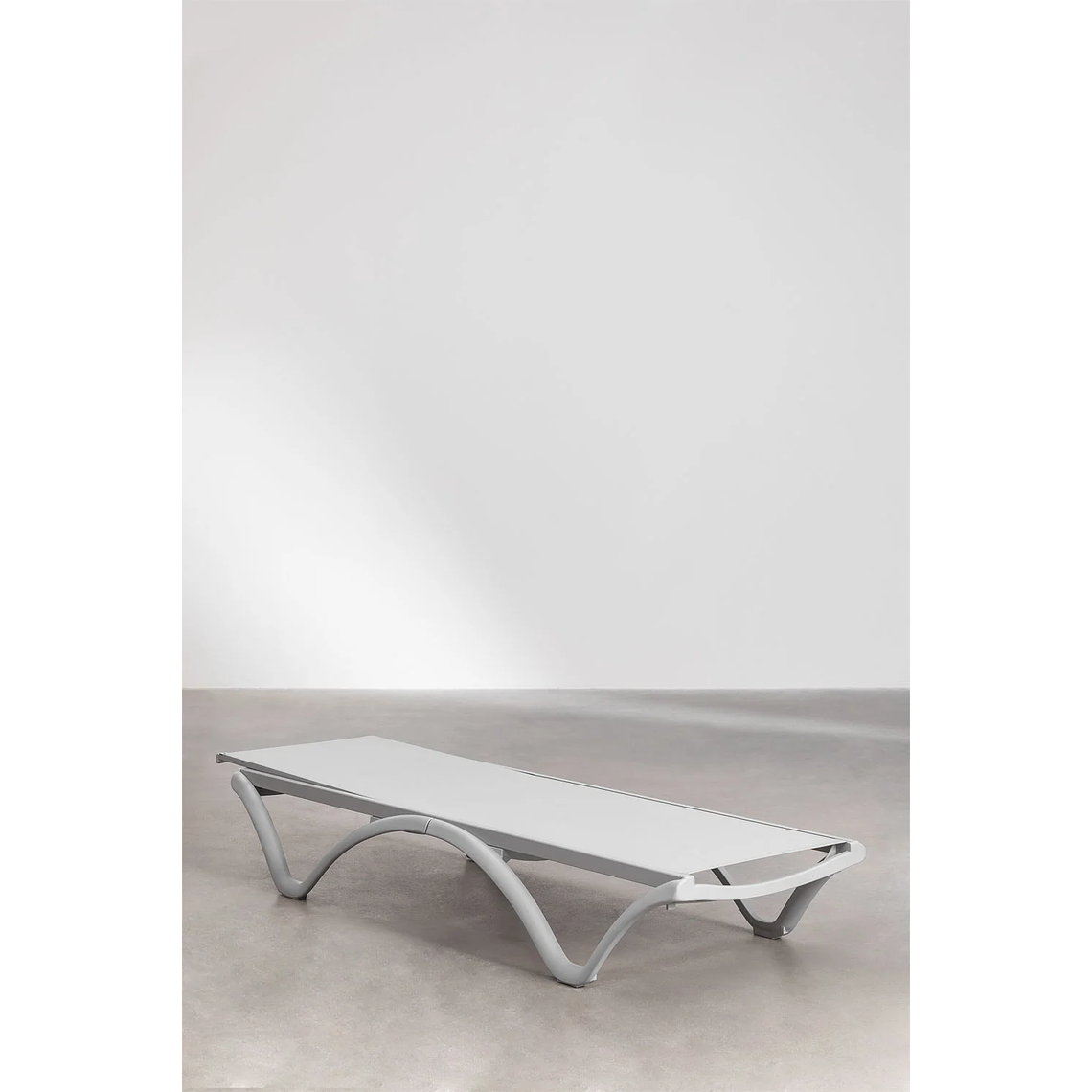 Pack de 2 reposeras apilables gris claro Xeila 4