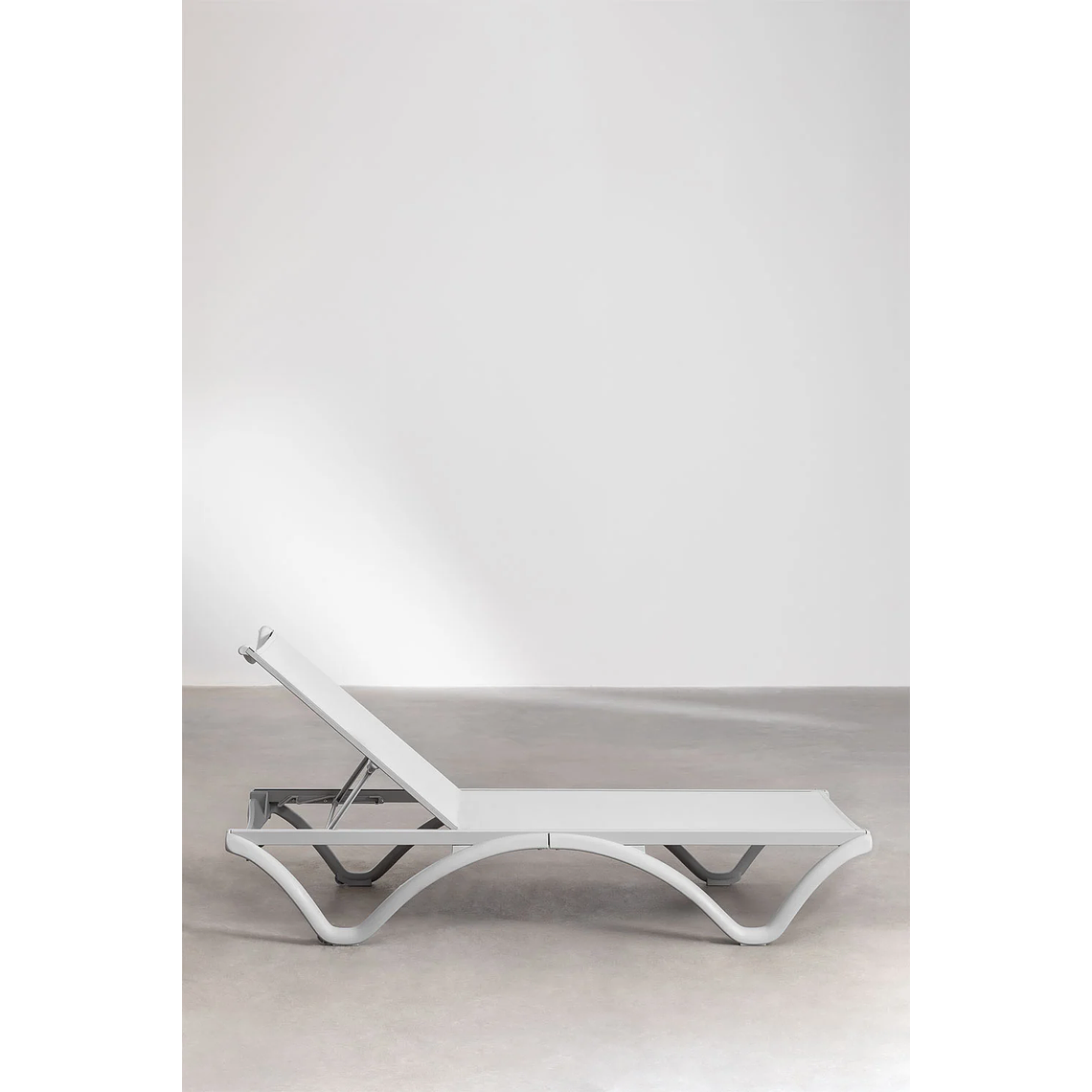 Pack de 2 reposeras apilables gris claro Xeila 5