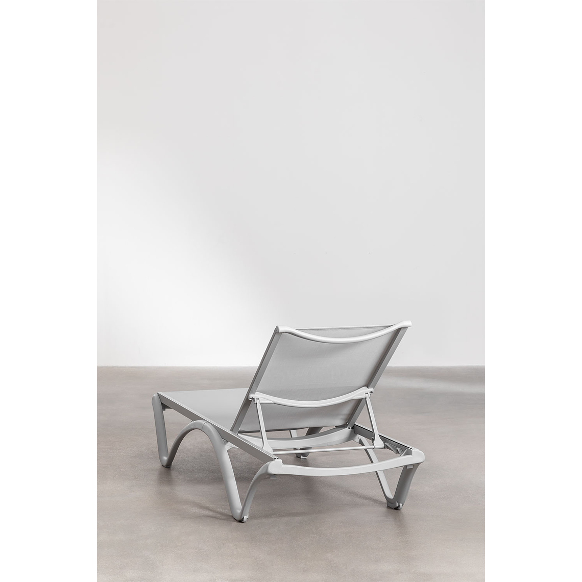 Pack de 2 reposeras apilables gris claro Xeila 6