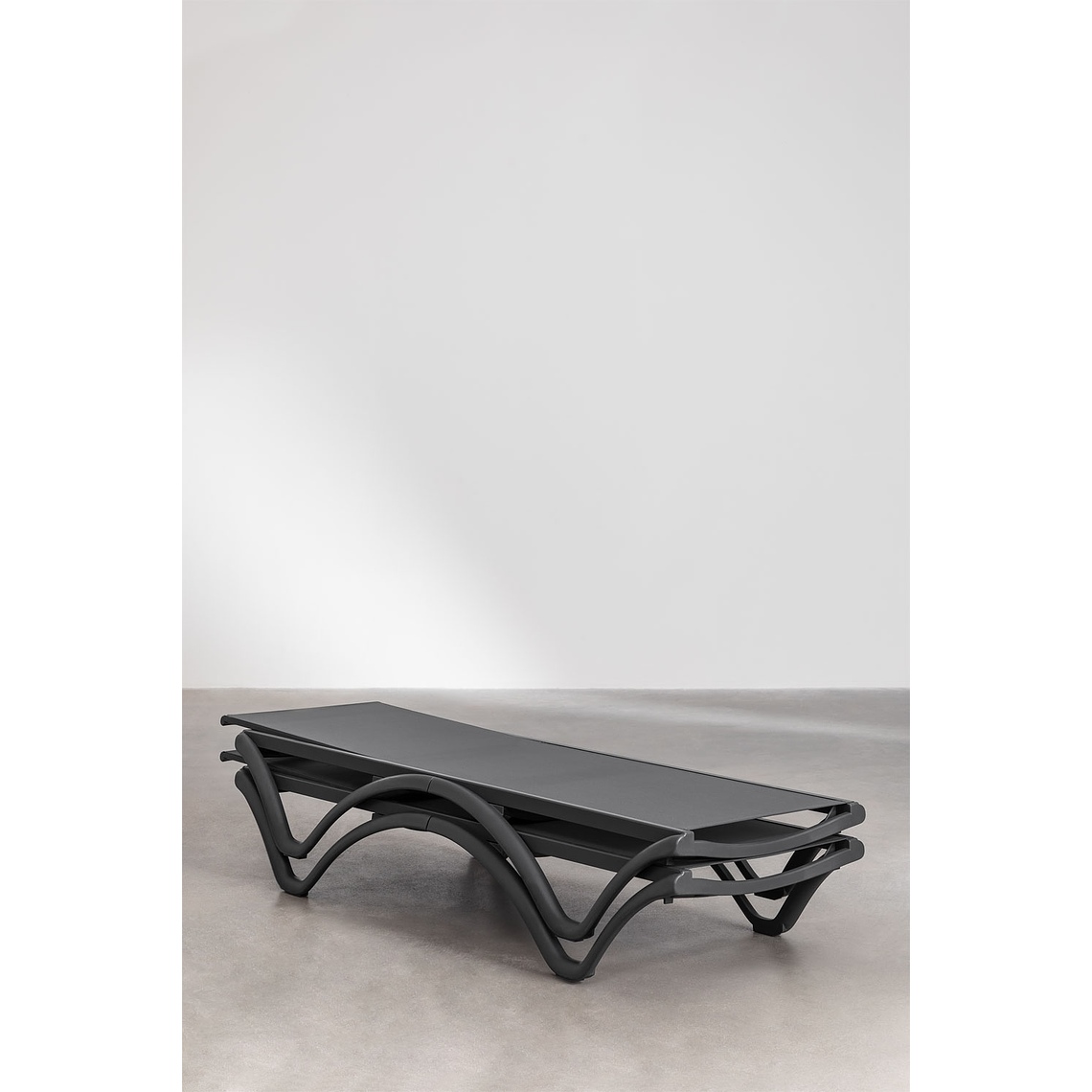 Pack de 2 reposeras apilables gris grafito Xeila 10