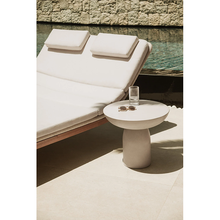 Reposera doble en madera de acacia Vejer 2