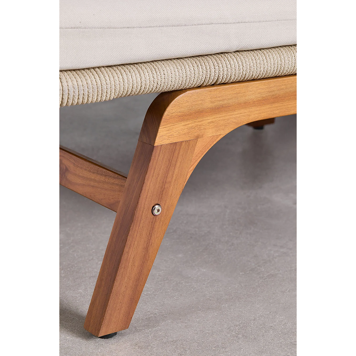 Reposera doble en madera de acacia Vejer 7