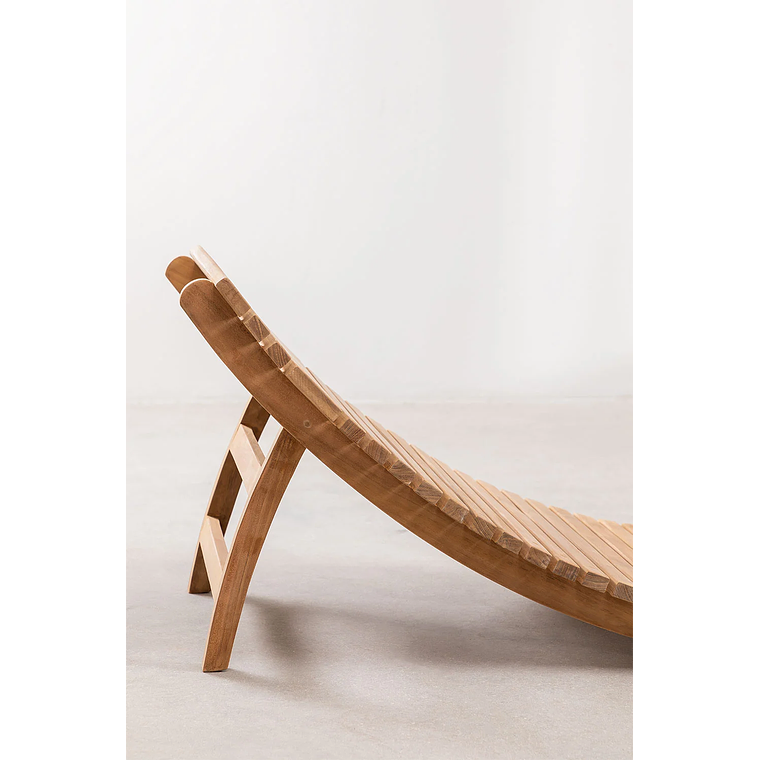 Reposera plegable en madera de teca Kedas 3