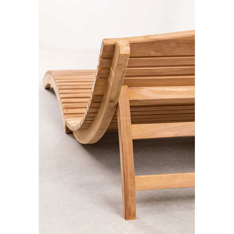 Reposera plegable en madera de teca Kedas 4