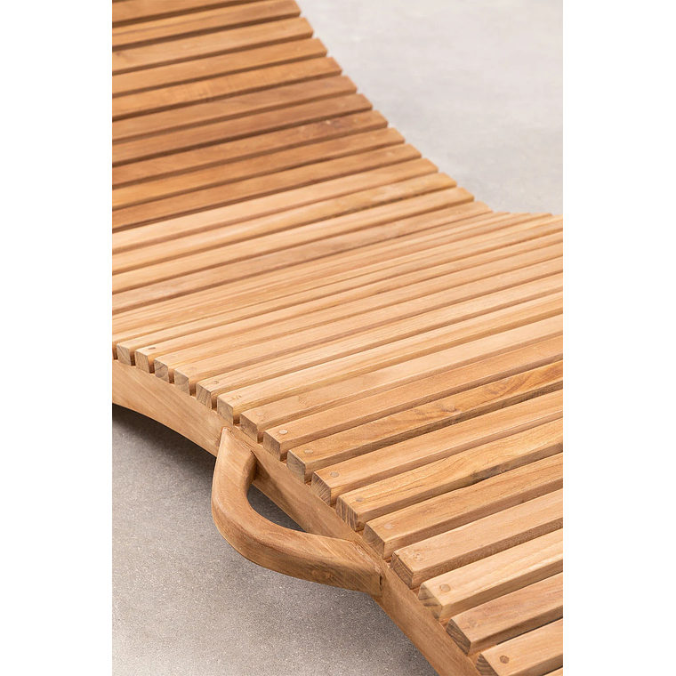 Reposera plegable en madera de teca Kedas 6