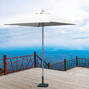 Quitasol Cuadrado Mástil Central Aluminio Bar Hotel 2x2 Plutone