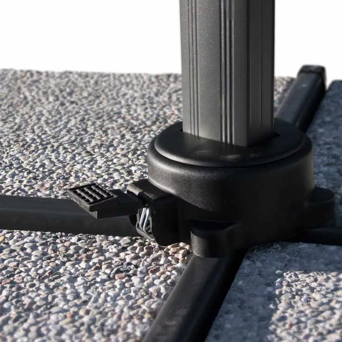 Quitasol Excéntrico Sombrilla De Jardín 3 M Aluminio Octogonal Paradise 7