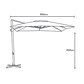 Quitasol Jardín 3x3 Brazo Aluminio Cuadrado Paradise - Miniatura 7
