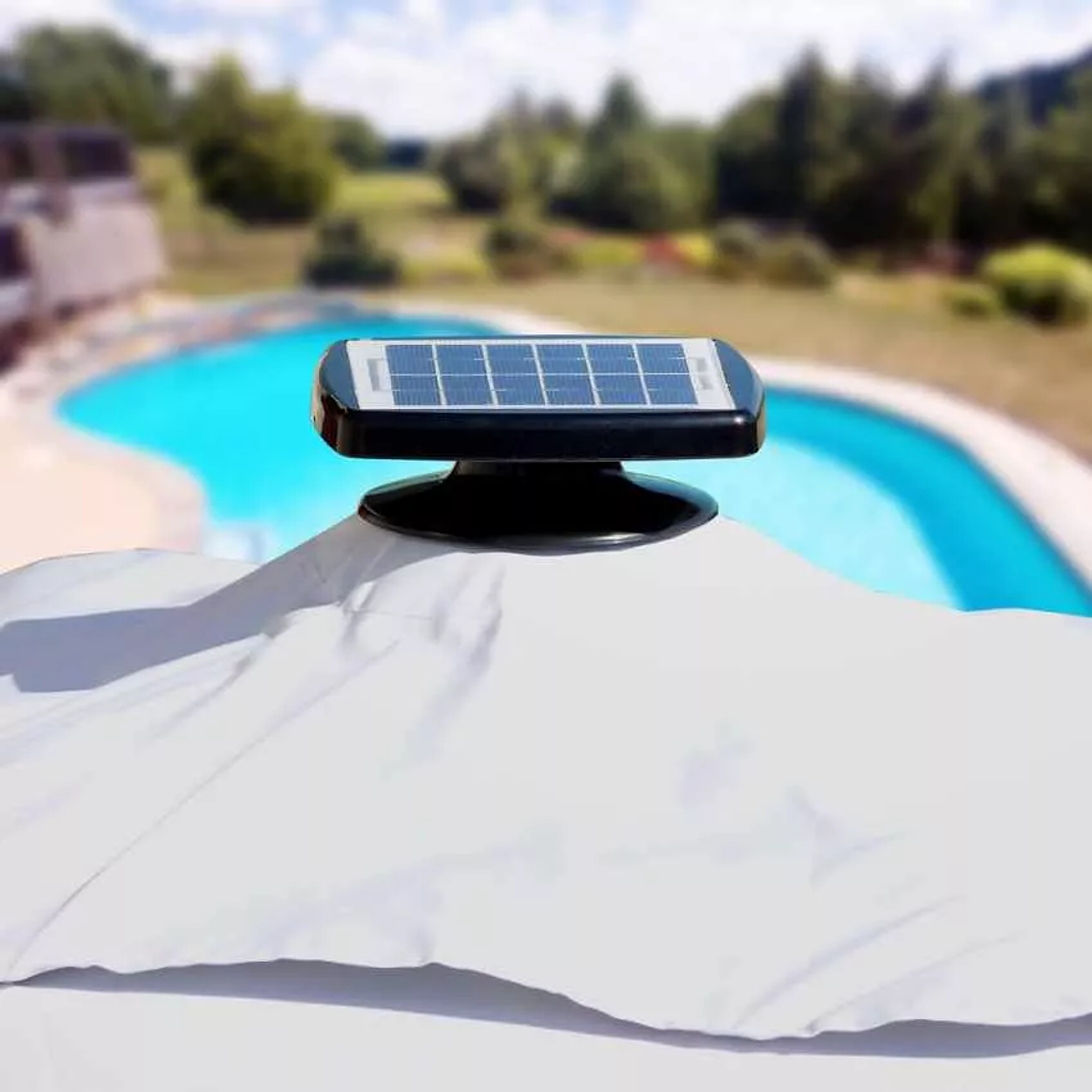 Quitasol Con Luz Solar LED 3x3 De Aluminio Paradise 4