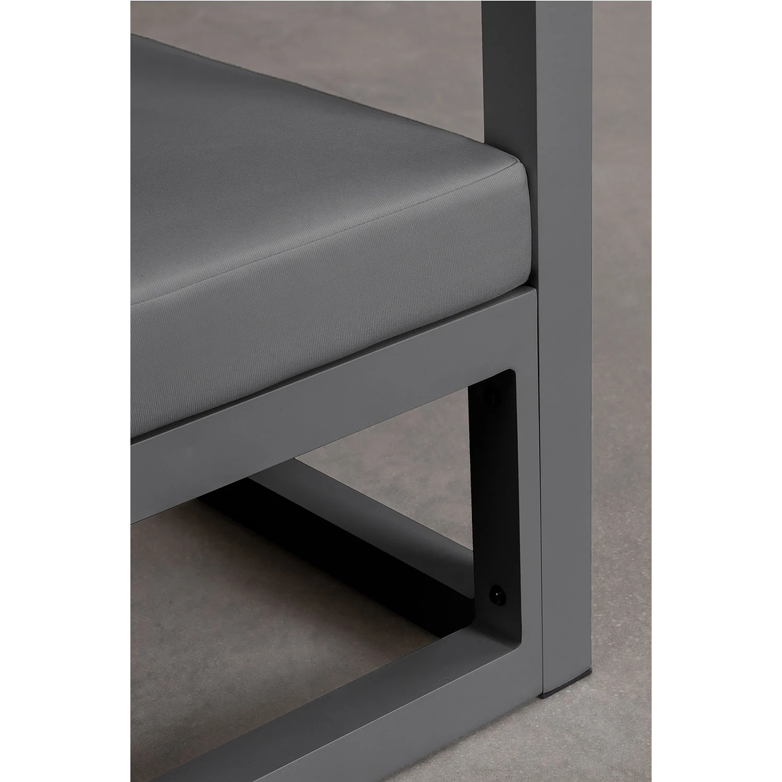 Cama balinesa reclinable en aluminio y tela Nasau Gris Grafito 11