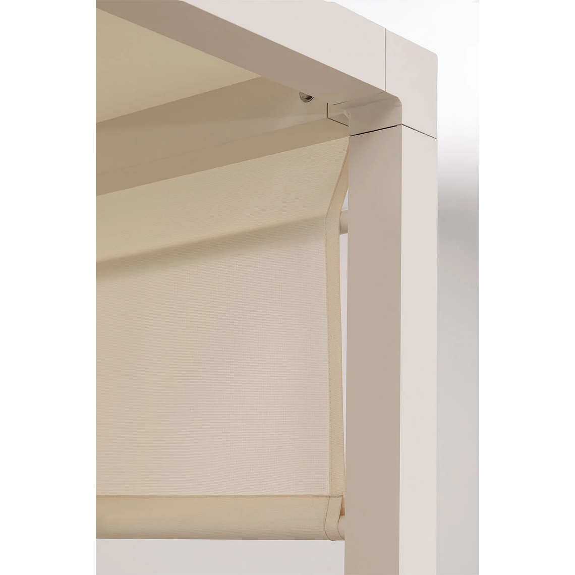 Cama balinesa reclinable en aluminio y tela Nasau Blanco Gardenia 10