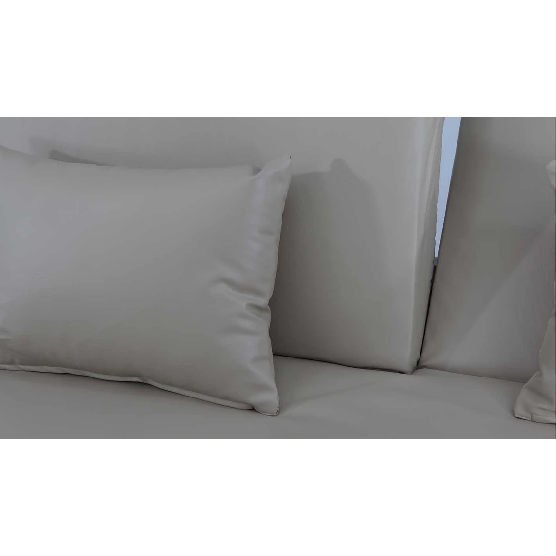 Cama Balinesa aluminio con cojines náuticos antracita 10