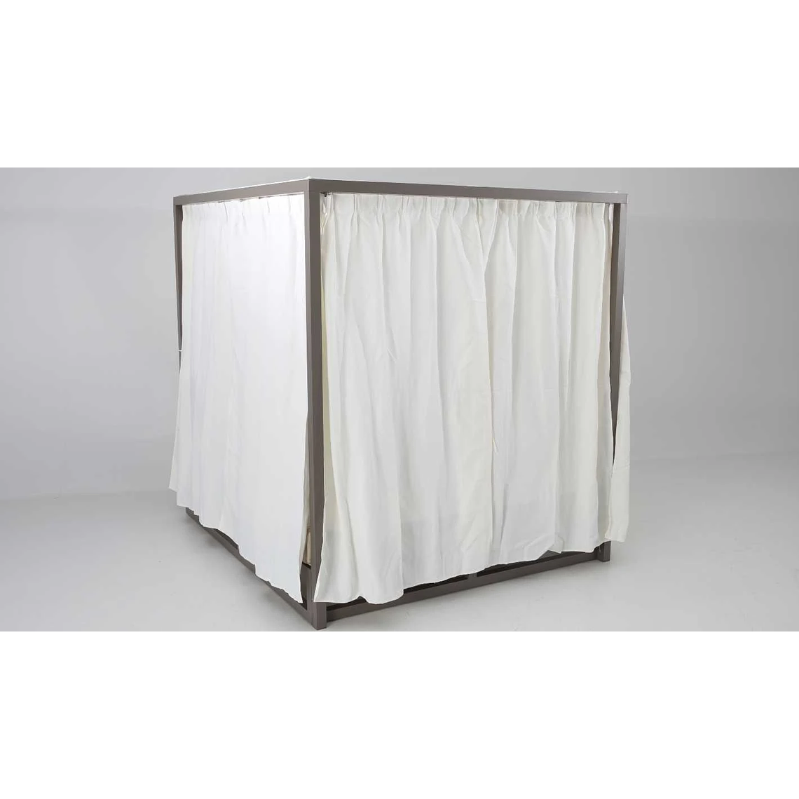 Cama Balinesa aluminio con cojines náuticos antracita 14